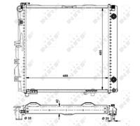 Radiatore, raffreddamento motore NRF 504258