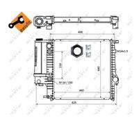 Radiatore, raffreddamento motore NRF 50565