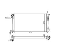 NRF 509510A Radiatore motore