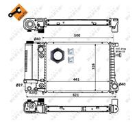 Radiatore, raffreddamento motore NRF 51356
