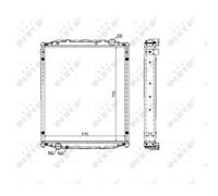 Radiatore, raffreddamento motore NRF 51604