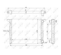 Radiatore, raffreddamento motore NRF 519523