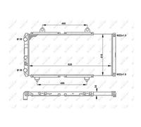 Radiatore, raffreddamento motore NRF 52152
