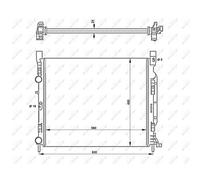 Radiatore, raffreddamento motore NRF 53002
