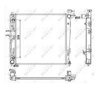 Radiatore, raffreddamento motore NRF 53053