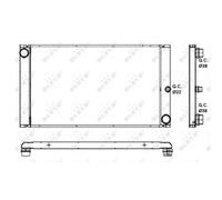 Radiatore, raffreddamento motore NRF 53091