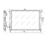Radiatore, raffreddamento motore NRF 53118A