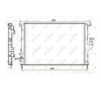 Radiatore, raffreddamento motore NRF 53118A