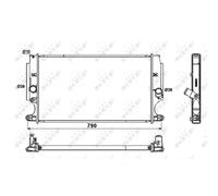 NRF 53181 Radiatore motore
