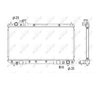 Radiatore Alette di raffreddamento saldate 53275 NRF per TOYOTA RAV 4 I