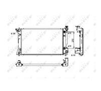 NRF 53395 Radiatore motore