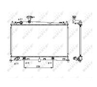 Radiatore, raffreddamento motore NRF 53410
