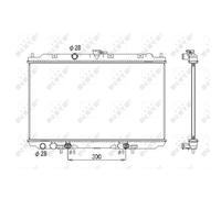 Radiatore, raffreddamento motore NRF 53436