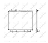 Radiatore Alette di raffreddamento saldate 53536 NRF per DAIHATSU TERIOS