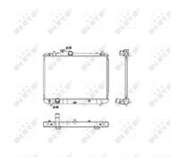 Radiatore, raffreddamento motore NRF 53582