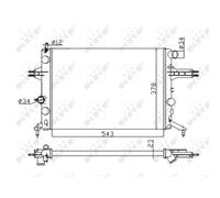 Radiatore, raffreddamento motore NRF 53628A