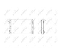 Radiatore, raffreddamento motore NRF 53665