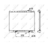 Radiatore, raffreddamento motore NRF 53694