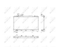 NRF 53752 Radiatore motore