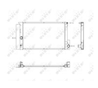 Radiatore, raffreddamento motore NRF 53763