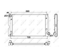 NRF 53765 Radiatore motore