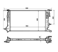 NRF 53965 Radiatore motore