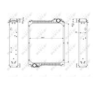 NRF 54075 Radiatore motore