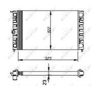 NRF 54694 Radiatore motore