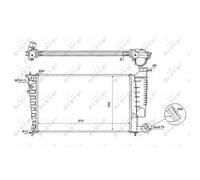 Radiatore, raffreddamento motore NRF 54715