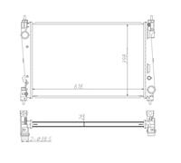 Radiatore, raffreddamento motore NRF 550005