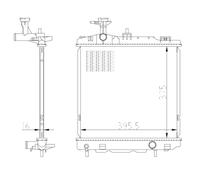 Radiatore, raffreddamento motore NRF 550022