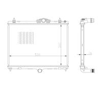 Radiatore, raffreddamento motore NRF 550027