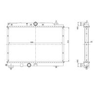Radiatore, raffreddamento motore EASY FIT NRF 55306