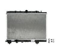 NRF Radiatore motore 55307 Alette saldate Alluminio 498-320 mm per ROVER MG