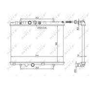 Nrf Radiatore Citroen C2 03- 58226A