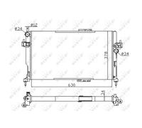 NRF 58282A Radiatore motore