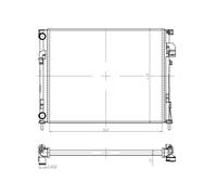 NRF 58332A Radiatore, Raffreddamento motore per NISSAN,OPEL,RENAULT,VAUXHALL