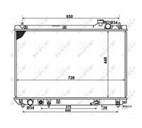 Radiatore, raffreddamento motore NRF 58378