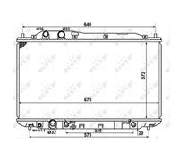 NRF Radiatore motore 58379 – Alette saldate – per Honda Civic VIII 1.4 (2008-2011)