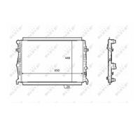 NRF 58398 Radiatore motore