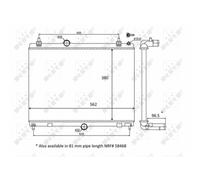 NRF 58399 Radiatore motore