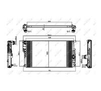 NRF 58413 Radiatore motore