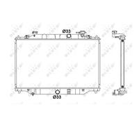 Radiatore, raffreddamento motore NRF 58416
