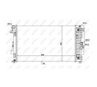 Radiatore, raffreddamento motore NRF 58440