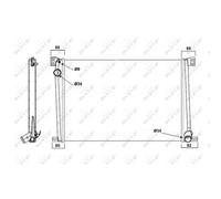 Radiatore, raffreddamento motore NRF 58472A