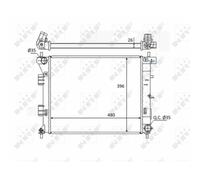 Radiatore, raffreddamento motore NRF 58522