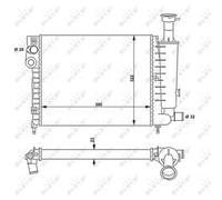 NRF 58814 Radiatore motore