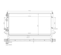 NRF 58950 Radiatore motore
