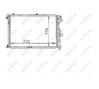 NRF 58974 Radiatore motore