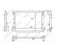 Radiatore Alette di raffreddamento saldate 59050 NRF per JAGUAR S-TYPE II